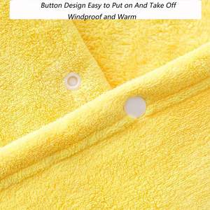 Serviette de bain à capuche Canard Poncho pour bébé Serviette de bain ultra douce Wrap Absorbant Toddler Bathrobe Towel Hooded Blanket Newborn Shower - Product Image 5