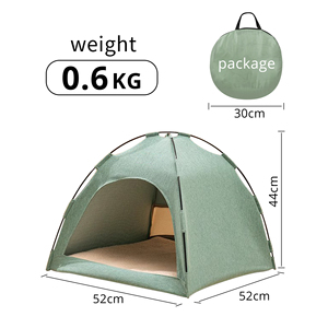 Portable Polyester &amp; Cotton Pet Cabin <strong>Tent</strong> With Mosquito Net &amp; Bed Canopy For Puppies And Kittens For Camping Travel Home Use - Product Image 6