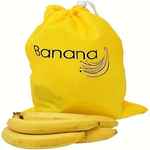 Custom Drawstring Reusable Produce Lettuce Banana Keep Fresh Storage Bag