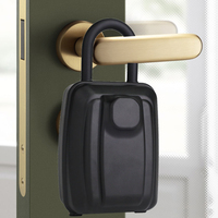 Contraseña de gran capacidad Impermeable Metal Montado en la pared Almacenamiento portátil Cerradura DE SEGURIDAD Caja de llaves