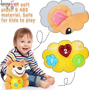 Oso de Peluche Musical de Dibujos Animados, Juguete de Peluche con Canciones de Cuna, Suave y Abrazable, Compañero de Sueño <span class=keywords><strong>para</strong></span> Bebés, Regalo de Educación Sensorial Temprana - Product Image 3