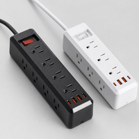 Multiprise industrielle en laiton, norme américaine, 4 prises, 2 USB, 2 ports Type-C, 16A, en cuivre, vente en gros usine