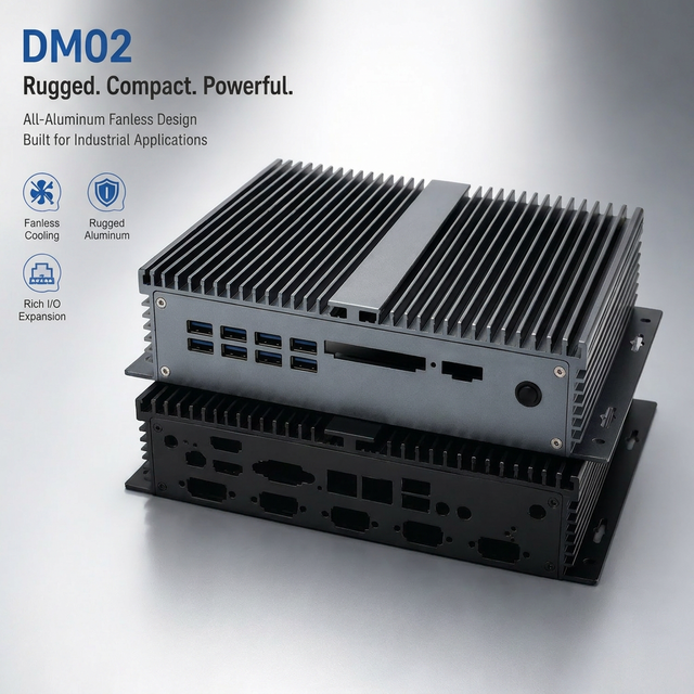 Custom Fanless Mini-ITX Industrial PC Aluminum Chassis OEM ODM Embedded Computer Case DM02 ODM OEM Case