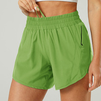 Shorts Bermuda en Polyester Personnalisés pour Femmes Respirants Anti-Froissage Yoga Booty Biker Cyclisme Gym Shorts Poches Casual Taille Élastique
