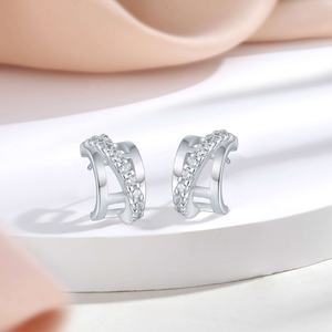 Boucles d'oreilles en argent 925 de haute qualité, marque de luxe, bijoux de créateur pour femmes - Product Image 6