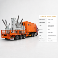 Sous-station mobile sur mesure OEM/ODM, compatible avec toutes tensions, 110 kV haute tension, 3150 A, 50/60 Hz
