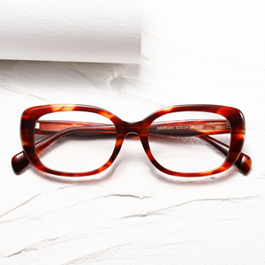 Cat Eye Full Rim <b>Eyeglasses</b> Solid Tortoise Anti-Uv Women Adults Vision Correction <b>Frames</b> - Product Image 5