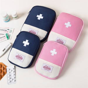 Fashion Portable Cross-Muster Oxford Material Erste-Hilfe-Kit Outdoor Travel Family Medicine Kit für alle Jahreszeiten - Product Image 4
