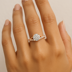 Anillo de Diamantes en Oro Rosa, Joyería Elegante y Brillante para Mujer, Ideal para Bodas, Compromisos, Fiestas y Regalos - Product Image 5