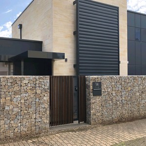 Customized 80*100mm Galvanized <strong>Gabion</strong> Basket Retaining Wall <strong>Gabion</strong> Fence PVC Coated Welded <strong>Gabion</strong> Box - Product Image 1