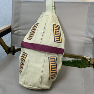 Anime Cosplay <b>Backpack</b> Anime Gaara Casual Fashion <b>Canvas</b> Gourd Bag Wear-resistant Single-shoulder Diagonal Cross Bag - Product Image 3