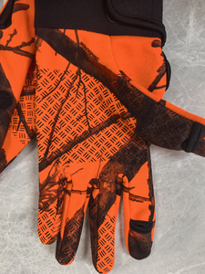 Guantes de Caza de Camuflaje Duraderos en Naranja Brillante - Product Image 3