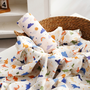 Mantas Envolventes de Muselina de Bambú y Algodón con Estampado Digital Popular de Elinfant, Alta Calidad, 120*110cm, Manta Envolvente de Muselina para Bebés Recién Nacidos - Product Image 4