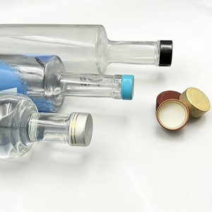 Bouchons de bouteille à vis personnalisables et durables de 100 ml pour vin et vodka, en aluminium-plastique avec doublure en PE pour whisky, spiritueux et boissons - Product Image 5