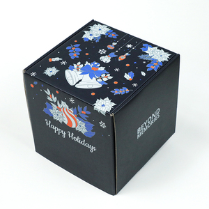 Giáng sinh hai mặt in hộp vận chuyển sóng lớn cho hộp đóng gói quà tặng lễ hội - Product Image 1