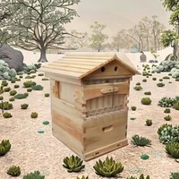 Nouvelle vente chaude : Boîte à ruche en bois, prix compétitif, ruche à miel à écoulement automatique, garantie de 3 mois
