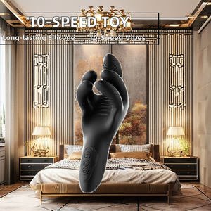 自動10振動シリコーンディルド成人男性マスターベーター10周波数クリップセックスおもちゃ - Product Image 6