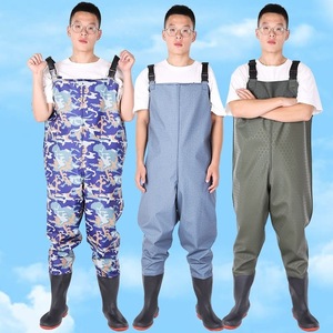 Ensemble imperméable mi-corps épaissi, veste imperméable longue jusqu'à la taille, imperméable et pantalon de pluie, avec chaussures et réservoir intégré - Product Image 4