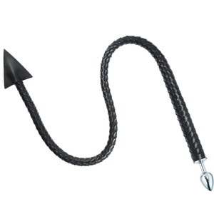 Frusta in Pelle per Bondage Sexy, Accessori Erotici per Flirtare e Picchiare con Plug Anale in Metallo - Product Image 4