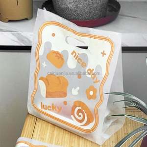 Sac en plastique PE épais jetable Transparent pour la pâtisserie, les collations, l'emballage, sachet debout - Product Image 2