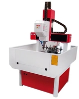 Mini 3 axes CNC routeur en fonte fraisage CNC cadre demi-couverture CNC fraiseuse pour métal aluminium gravure et découpe