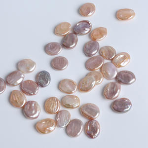 Perla Natural de Agua Dulce Blanca de 13 mm, Forma de Corazón, No Porosa, Colgante Barroco para Collar DIY, Perlas Sueltas en Forma de Botón - Product Image 2