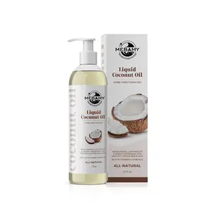 Vente en gros d'huile de noix de coco vierge blanche pure pressée à froid Huile de noix de coco liquide fractionnée nourrissante biologique