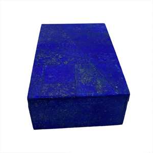 กล่องใส่เครื่องประดับหินอ่อนสีน้ำเงินลาพิส ลาซูลี งานฝีมือสุดหรูสำหรับเก็บแหวนและสร้อยคอ - Product Image 2