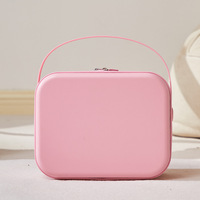 Boîte à maquillage personnalisée, boîte cadeau pour demoiselle d'honneur, boîte secrète portable de 14 pouces, boîte de voyage pour enfants, grande capacité, motif dessin animé tendance