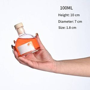 Botella <span class=keywords><strong>de</strong></span> Vidrio Vacía Personalizable con Logotipo, 50ml 100ml 150ml, Mini Botella para Vino, Bebidas, Licores, Ginebra, Whisky, Vodka, <span class=keywords><strong>Tequila</strong></span>, con Tapón - Product Image 6