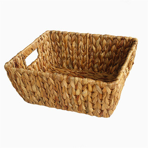 Paniers En Osier supplémentaires De Rotin Couvercle Du Panier Jacinthes Rangement tissu un Cube Conteneur Gyacinthe Ensemble Noir - Product Image 5