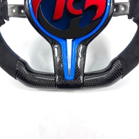 Volant en fibre de carbone forgé pour BMW F10 F11 F15 F18 F20 F23 F25 F30 F32 F35 F40 F80 E84 E87 E90 E92 E93, accessoires de voiture