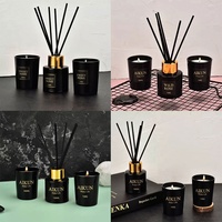 AIKUN – Coffret diffuseur de parfum d'ambiance de luxe en verre fumé rechargeable, marque privée, arôme longue durée, diffuseur à bâtonnets, vente en gros