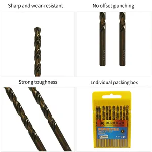 Factory Wholesaler High Quality Metal Case DIN338 HSS Twist Drill Bit Set For Wood Metal And Stainless Steel Drilling