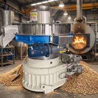 Granulateur vertical centrifuge à anneau CE pour granulés de bois, sciure et branches, moteur 380V 75KW, haute productivité