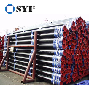 SYI Q195/Q235/Q345/S235/S275/S355/SS400 tuyau en <span class=keywords><strong>acier</strong></span> sans soudure 12m pour les pipelines de matériaux solides de gaz de pétrole-coupe de soudage disponible - Product Image 2