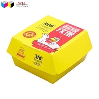 Caja de Embalaje para Hamburguesas Tipo Concha, Desechable, de Grado Alimenticio, con Logotipo Personalizado, Dimensiones Personalizadas, Precio de Fábrica