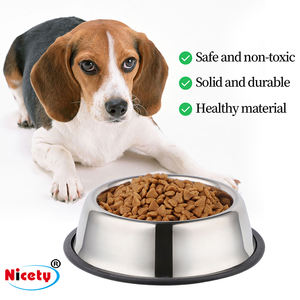 Mangkuk Makanan dan Air Hewan Peliharaan Anti-Selip dari Baja Tahan Karat 6 Ukuran Tersedia untuk Penggunaan Dalam dan Luar Ruangan Ramah Lingkungan untuk Anjing - Product Image 3