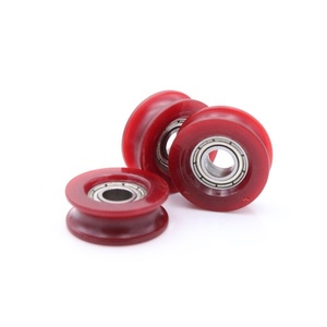 U rãnh Nylon con lăn bánh xe 6*21*7.8 mét tráng 686zz mang trượt cửa con lăn nhựa U rãnh ròng rọc bánh xe - Product Image 5