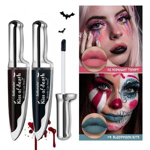 Set de Tintes Labiales Cosméticos Bloody Lip Stain, Kit de Maquillaje para Cosplay, Lápiz Labial Líquido Mate Oscuro, Tinte Labial de Larga Duración, Set de Tintes Labiales Mate Oscuros para Halloween - Product Image 4