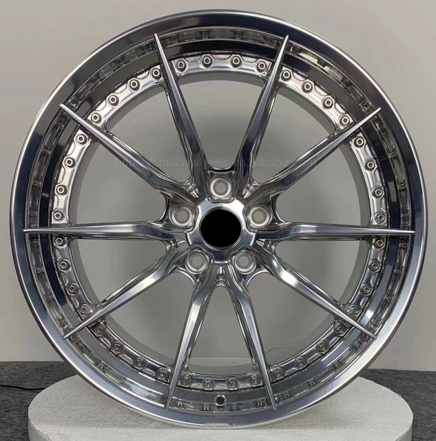 Forged 2 Piece Wheels Brushed Grey Y-shaped Wheels Classic Series Two High Quality Forged Lightweight Five-spoke for S101SC Rims