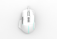Acer OMW950 Ratón óptico gaming con cable USB, 8 botones, 7200 DPI, luz RGB, ergonómico y programable, para ambas manos, cable