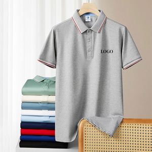 เสื้อโปโลผ้าเนื้อนุ่มเย็นสบายแบบสั่งทำพิเศษ แขนสั้น ผู้ชาย ผ้าฝ้าย ระบายอากาศ แห้งเร็ว ใส่สบาย - Product Image 3