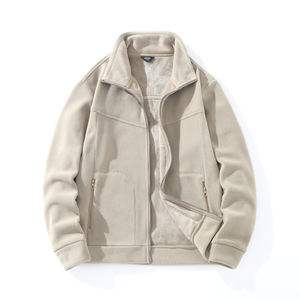 Ropa para parejas y abrigo cálido de forro polar para mujer, acolchado de terciopelo, para otoño e invierno, con cuello deportivo, transpirable y cómodo. - Product Image 2