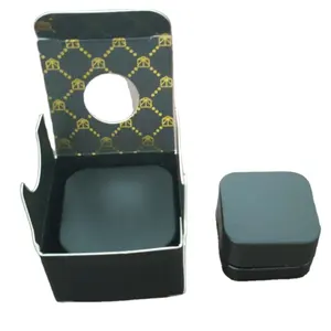 免费定制豪华廉价小纸盒包装可折叠化妆品盒包装5毫升浓缩蜂蜜玻璃罐
