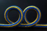 Corde torsadée tressée en polypropylène de nylon de polyester double tissé de haute résistance UHMWPE PP matériel pour l'utilisation de transport de construction