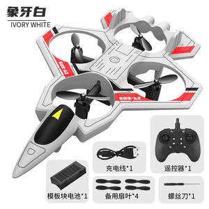 โดรนบังคับวิทยุ โฟม รูปทรงเครื่องบินรบ 4CH ของเล่นเด็กผู้ชาย พร้อมไฟ LED พลิกได้ 360 องศา สำหรับ Shopify ดรอปชิปปิ้ง - Product Image 6