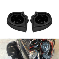 Boîtiers d'enceintes de moto 6,5 pouces, ventilés, noirs, pour Harley Touring Road King Street Glide Electra Glide 1993-2013