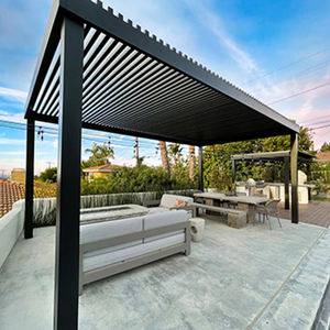 Pérgola de <span class=keywords><strong>Aluminio</strong></span> Eléctrica Bioclimática con Sistema Ajustable Personalizado para Jardín, Piscina, Villa, Resistente a la Lluvia - Product Image 2