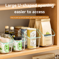 Boîte de rangement multi-usages en plastique Haogle pour cuisine, chambre et bureau, pour articles divers, collations, livres, jouets, sans poignée